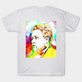 Charles Spurgeon Colourful Portrait | Charles Spurgeon Artwork 12 T-Shirt